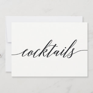 Cocktails Zeichen - Moderne Schrift