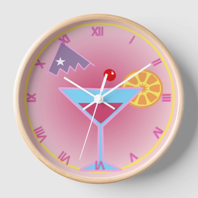Cocktailstunde Uhr (Vorderseite)