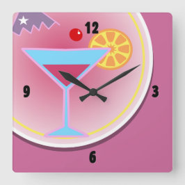 Cocktailstunde Uhr nächtliche Uhr