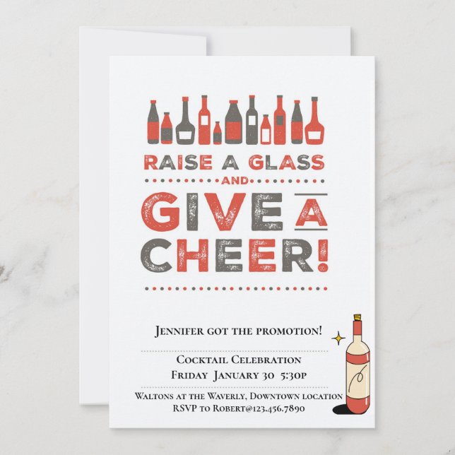 Cocktailveranstaltung Weihnachten Einladung (Vorderseite)