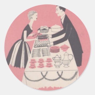 Cocktailzeit Runder Aufkleber