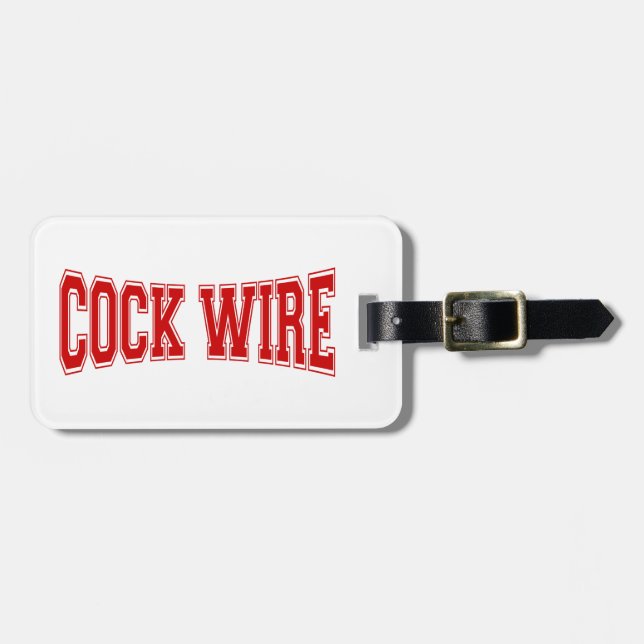 COCKWIRE GEPÄCKANHÄNGER (Vorderseite horizontal)