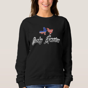 Cocky American USA Flag Huhn 4. Juli Sweatshirt