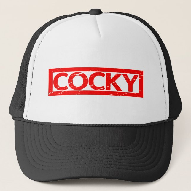 Cocky-Briefmarke Truckerkappe (Vorderseite)