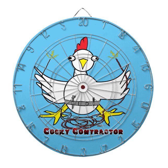 Cocky Contractor Dartscheibe (vorne)