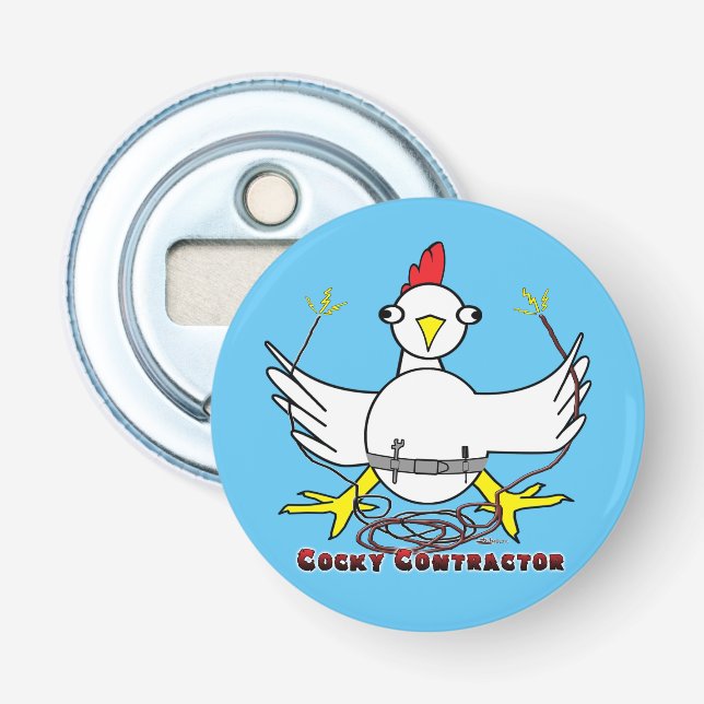 Cocky Contractor Flaschenöffner (Vorderseite)