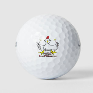 Cocky Contractor Golfball