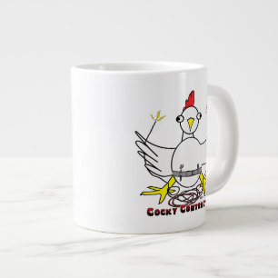 Cocky Contractor Jumbo-Tasse