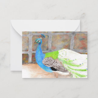 "Cocky"-Originalkunst Mitteilungskarte