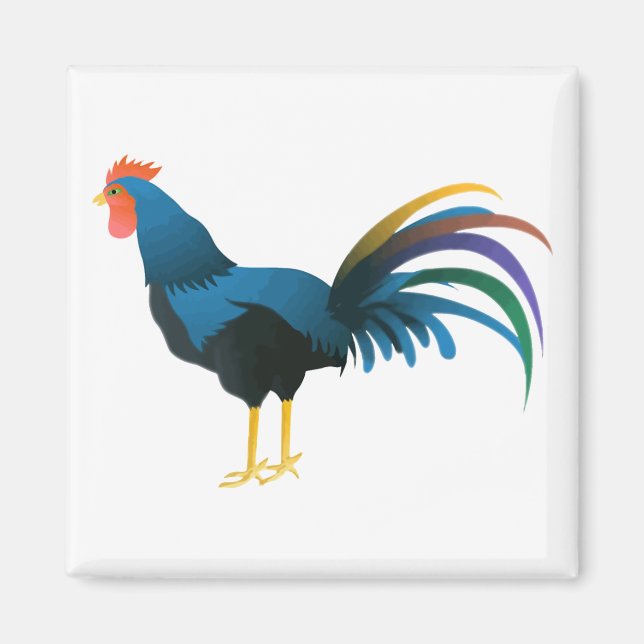 Cocky Rooster Magnet (Vorne)