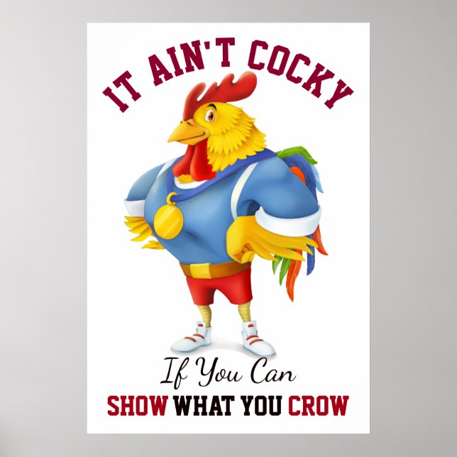 Cocky Rooster Poster (Vorne)