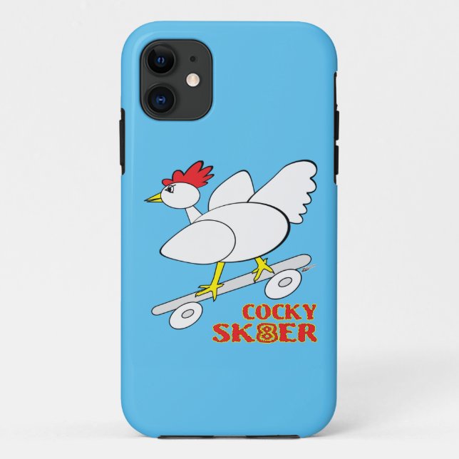 Cocky Skater Case-Mate iPhone Hülle (Rückseite)