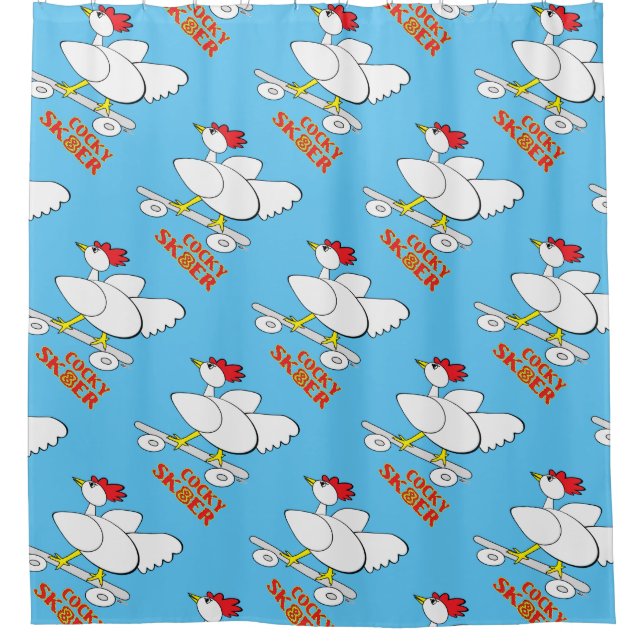 Cocky Skater Duschvorhang (Vorderseite)