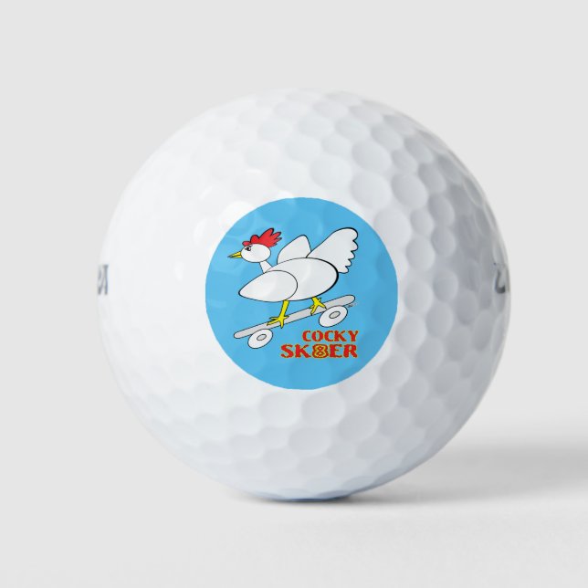 Cocky Skater Golfball (Vorderseite)