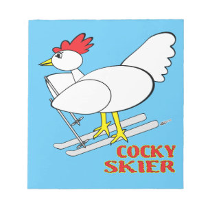 Cocky Skier Notizblock
