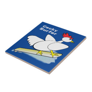 Cocky Surfer Fliese