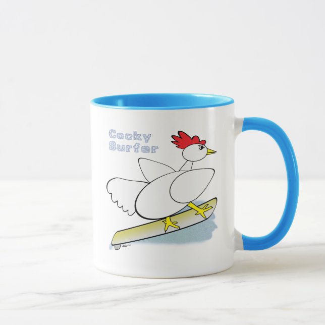 Cocky Surfer Tasse (Rechts)