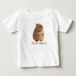 Coco-Bara Vibes. Capybara Core: Kokospalme-Couture Baby T-shirt