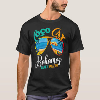 Coco Cay Bahamas Familienurlaub Sonnenbrille Palm  T-Shirt