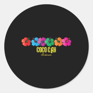 Coco Cay Bahamas Souvenirs Familienurlaub Schifffa Runder Aufkleber