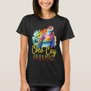 Coco Cay Hamas Bunte Meeresschildkröten-Familienur T-Shirt