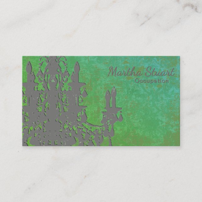 Coco Chandelier - ÄNDERUNG FARBEN Visitenkarten Visitenkarte (Vorderseite)