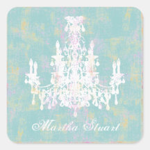 Coco Chandelier CHANGE COLOR ~ Square Stickers
