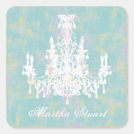 Coco Chandelier CHANGE COLOR ~ Square Stickers