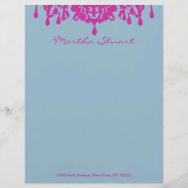 Coco Chandelier CHANGE FARBE ~ Letterhead Briefbogen