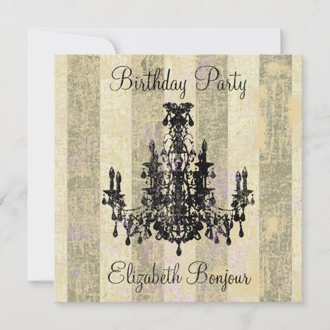 Coco Chandelier ~ Einladung (Vorderseite)