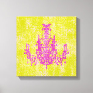 Coco Chandelier ~ FARBE ÄNDERN 30x30 cm 1,9 cm dic Leinwanddruck