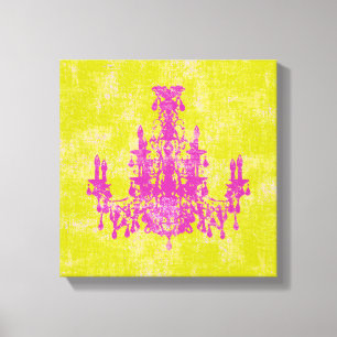 Coco Chandelier ~ FARBE ÄNDERN 30x30 cm 1,9 cm dic Leinwanddruck
