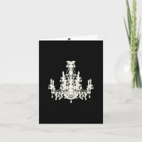 Coco Chandelier ~ Karte / Einladungen