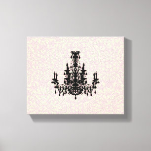 Coco Chandelier ~ umwickelte Leinwand 1,9 cm dick