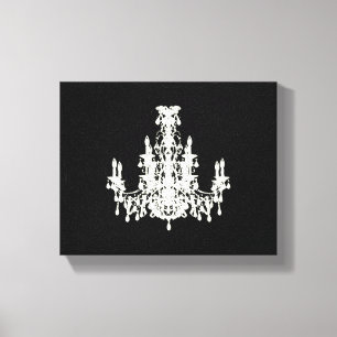 Coco Chandelier ~ umwickelte Leinwand 1,9 cm dick