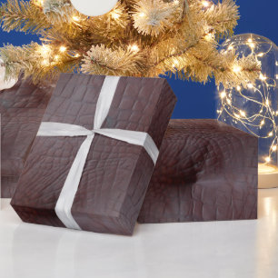 Coco Crocodile Imitate Leather Geschenkpapier