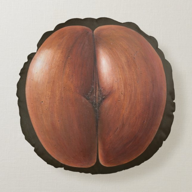 Coco de Mer Malediven 2012 Rundes Kissen (Vorderseite)