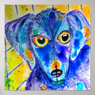 Coco Dog Print Poster