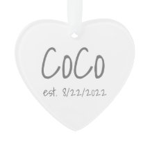 CoCo etablierte Datum Personalisiert Acryl