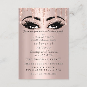 Coco Event Tropfen Wimperntusche Formal Make-up Einladung