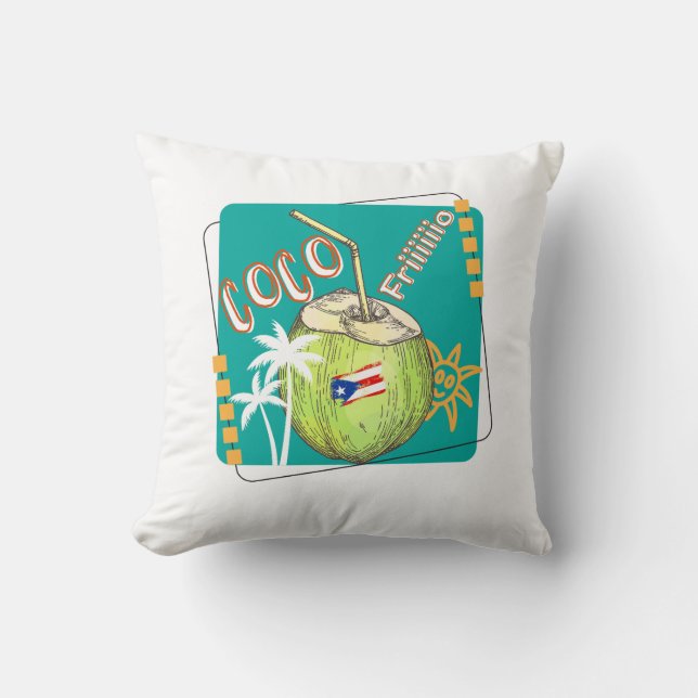Coco frio Puerto Rico  Kissen (Vorderseite)
