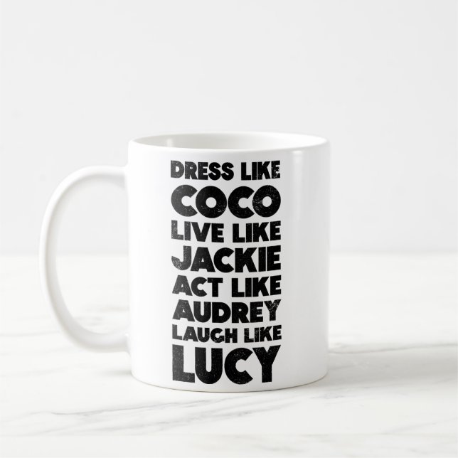 Coco Jackie Audrey Lucky Kaffeetasse (Links)