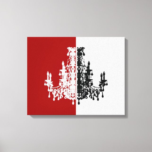 Coco Kronleuchter ~ Wrapped Canvas .75" Dick Leinwanddruck (Vorderseite)