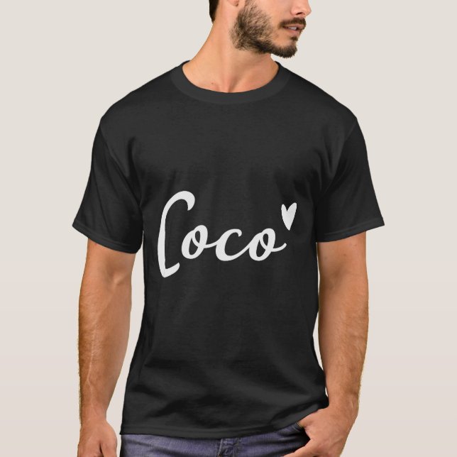 Coco Niedlich Herz Lustig Oma Muttertag  T-Shirt (Vorderseite)