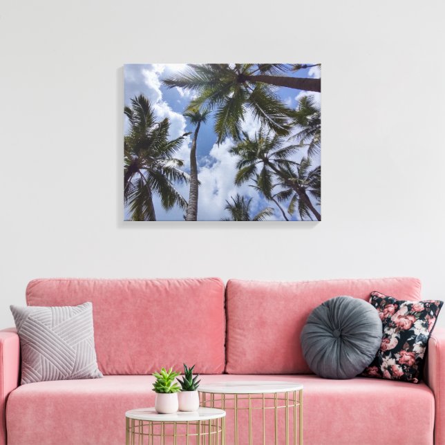 COCO PALMS #2 AUF LEINWAND 20 "x 16" (Insitu (Wohnzimmer))