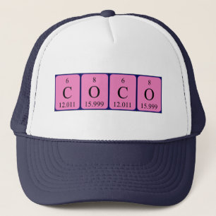 Coco-periodische Tabelle Truckerkappe