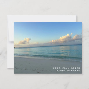 Coco Plum Beach Exuma Bahamas Postkarte