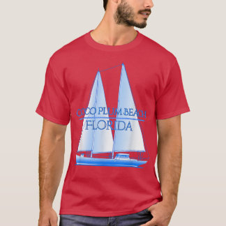 Coco Plum Beach Florida Coastal Nautical Sailing S T-Shirt