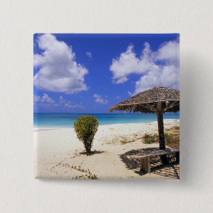 Coco Point Beach, Barbuda, Antigua Button