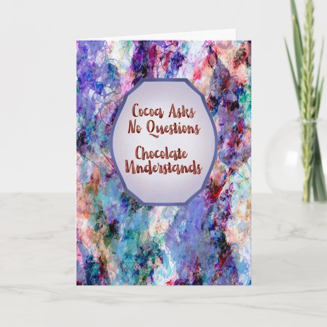 Cocoa Asks No Questions – Keep Calm and Truffle On Karte (Vorderseite)